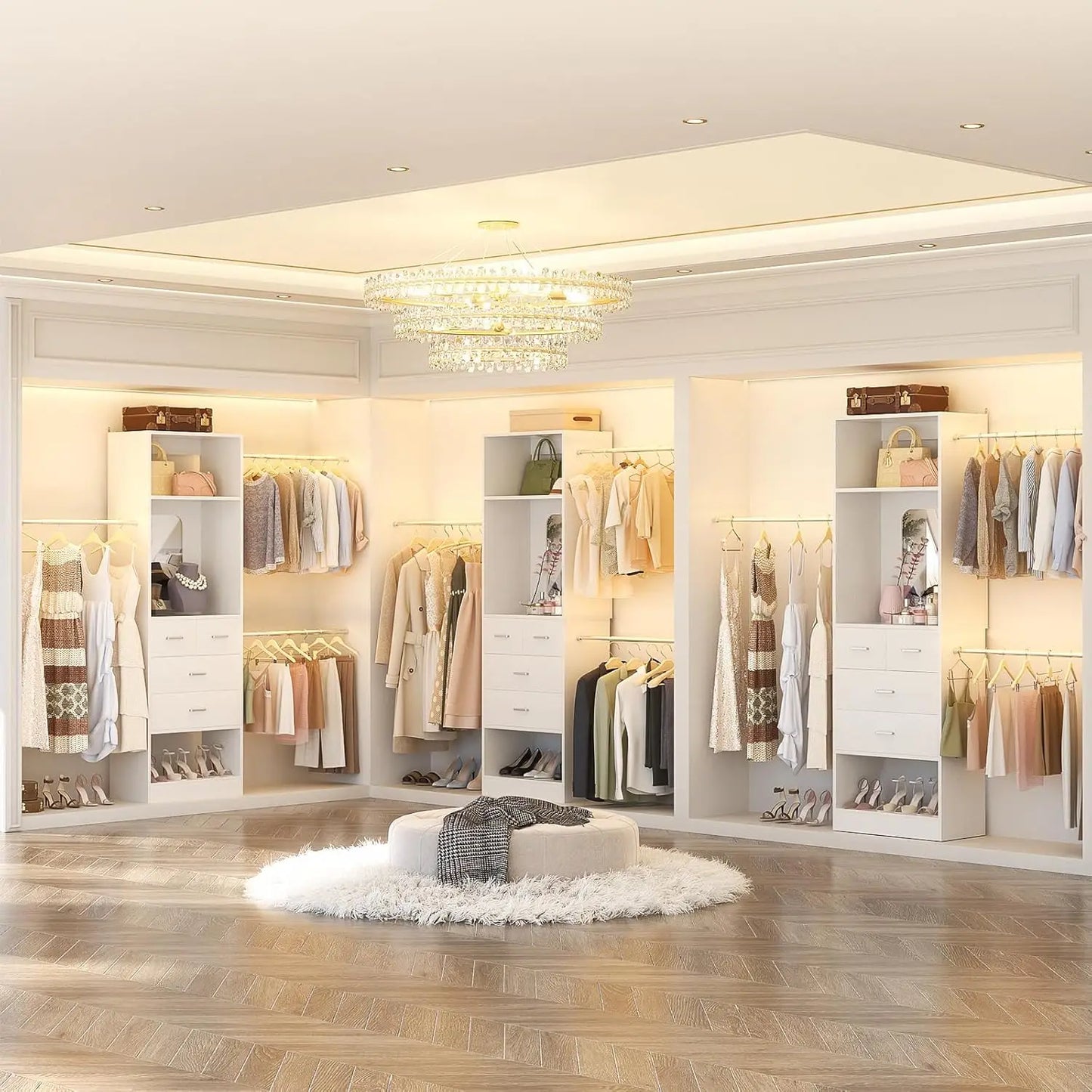 48" W - 96” W Closet Organizer