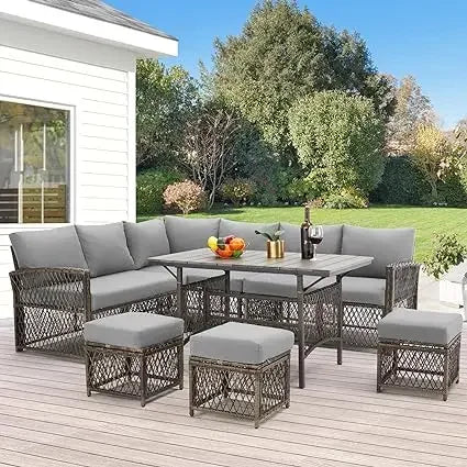 Patio Furniture Set 7 Pieces