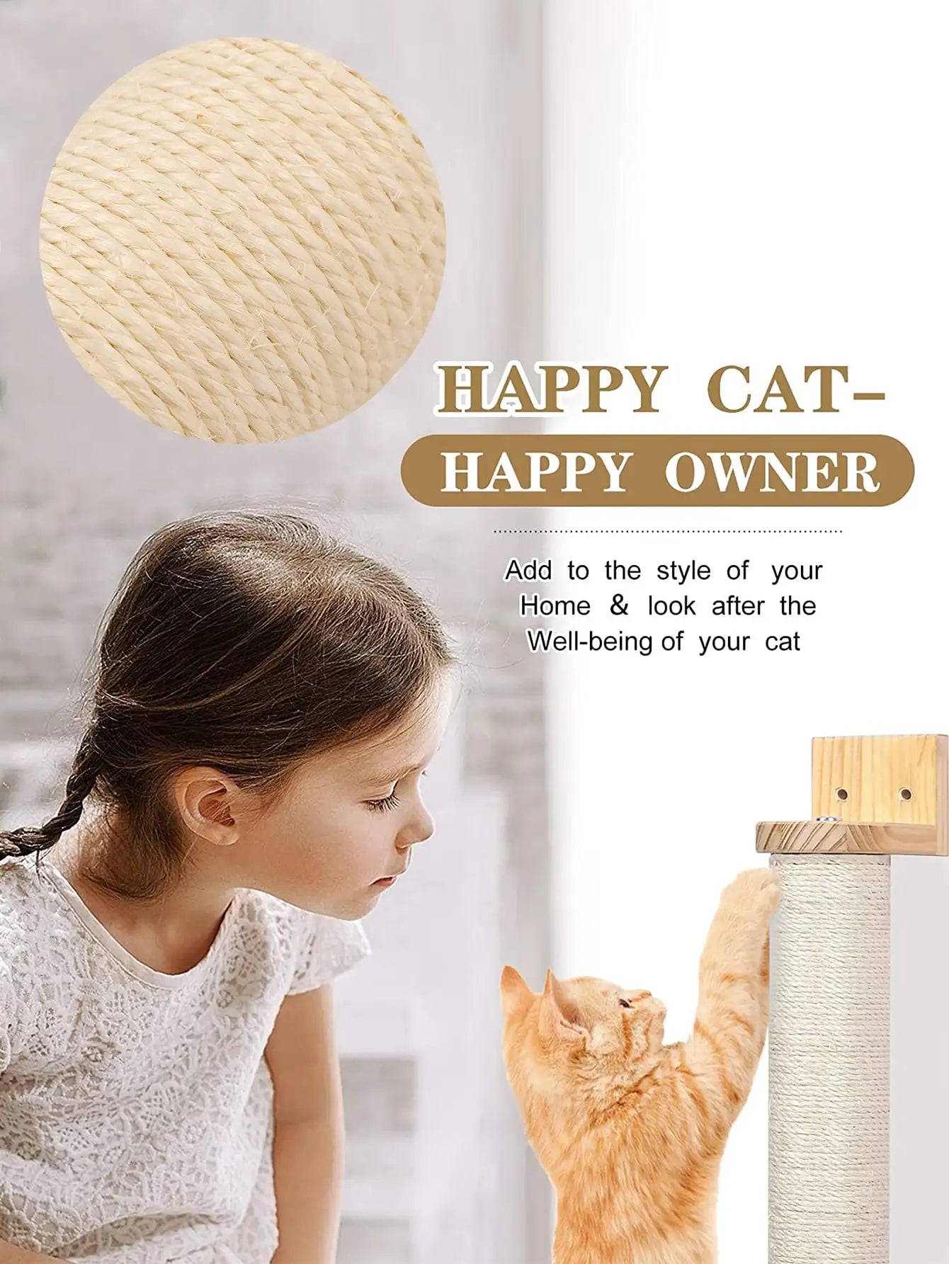 Cat Scratching Post Wall Mounted