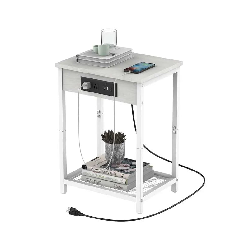 Nightstand with Charging Station