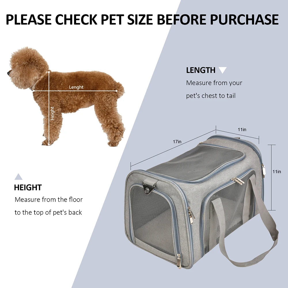 Dog Carrier Bag Soft Side Backpack