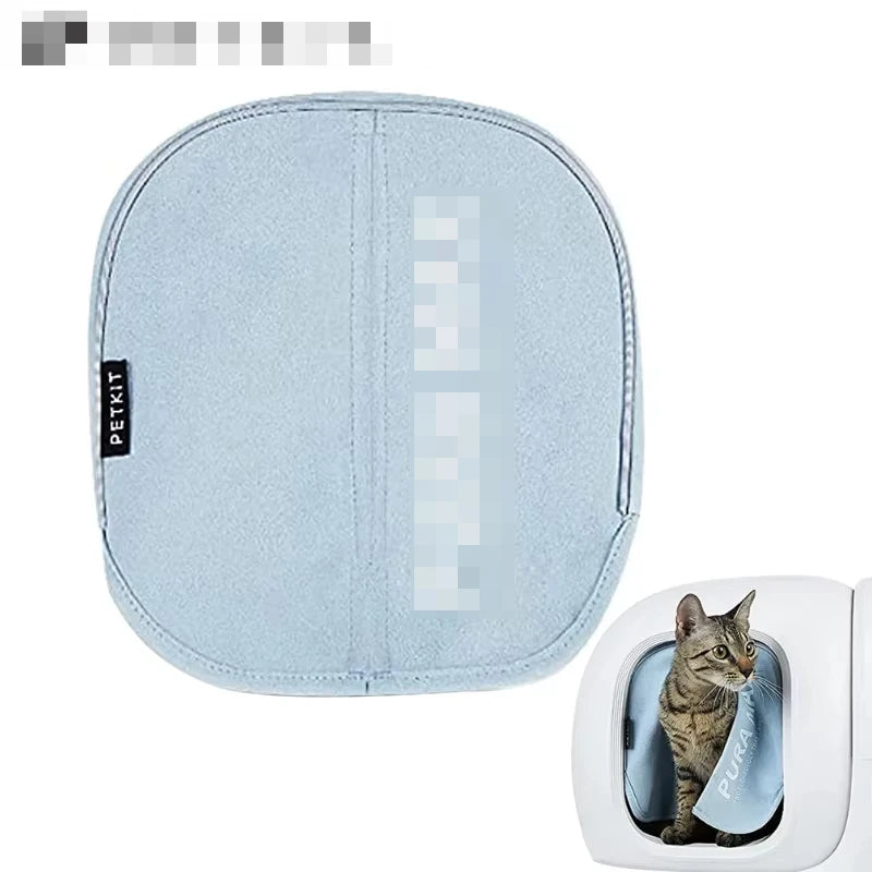 Original PETKIT Cat Litter Box Automatic Toilet Magnetic Suction Dust Proof Door Curtain To Reduce Sand for PURA MAX Sandbox