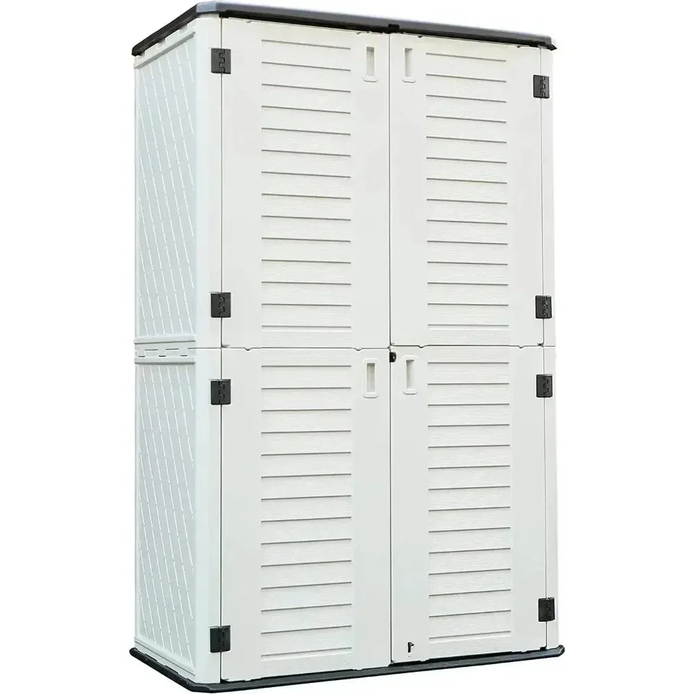 Polyethylene Outdoor Storage Cabinet, Vertical Storage Shed