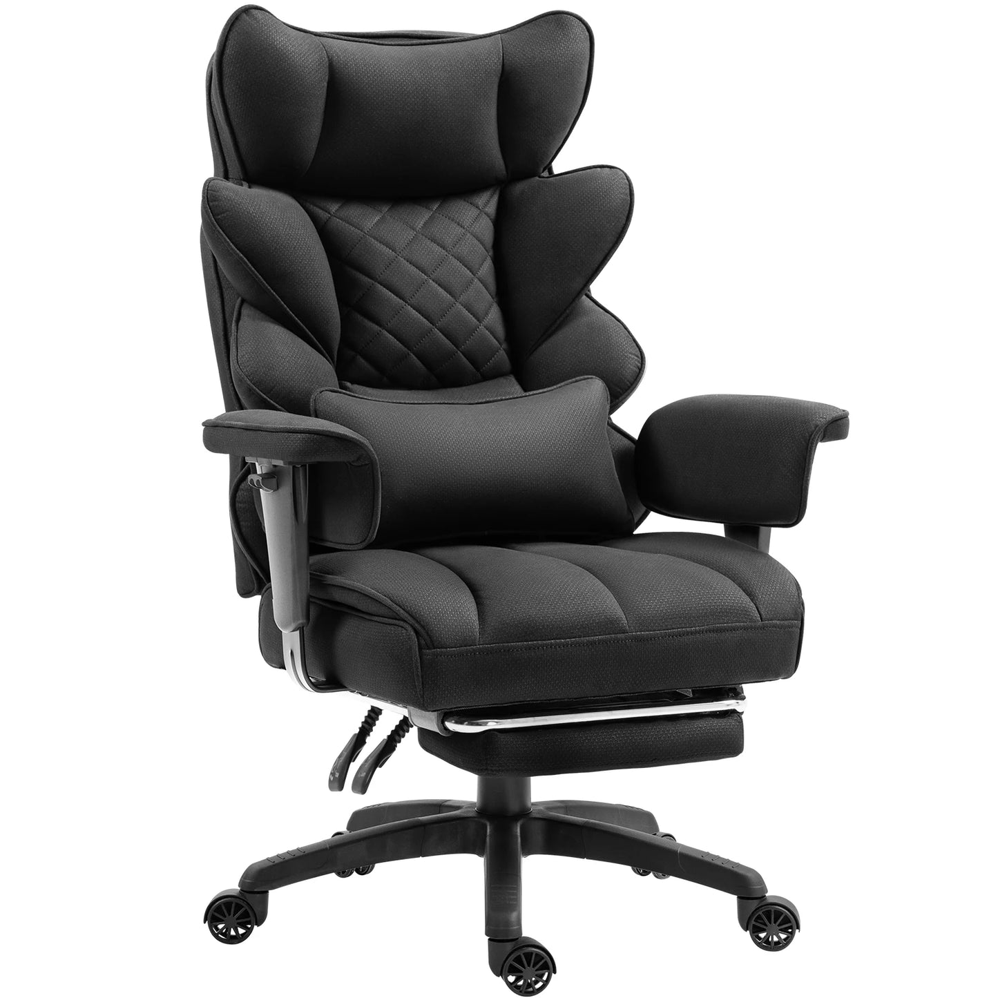 Office Chair with Pocket Spring Cushion and Lumbar Support,