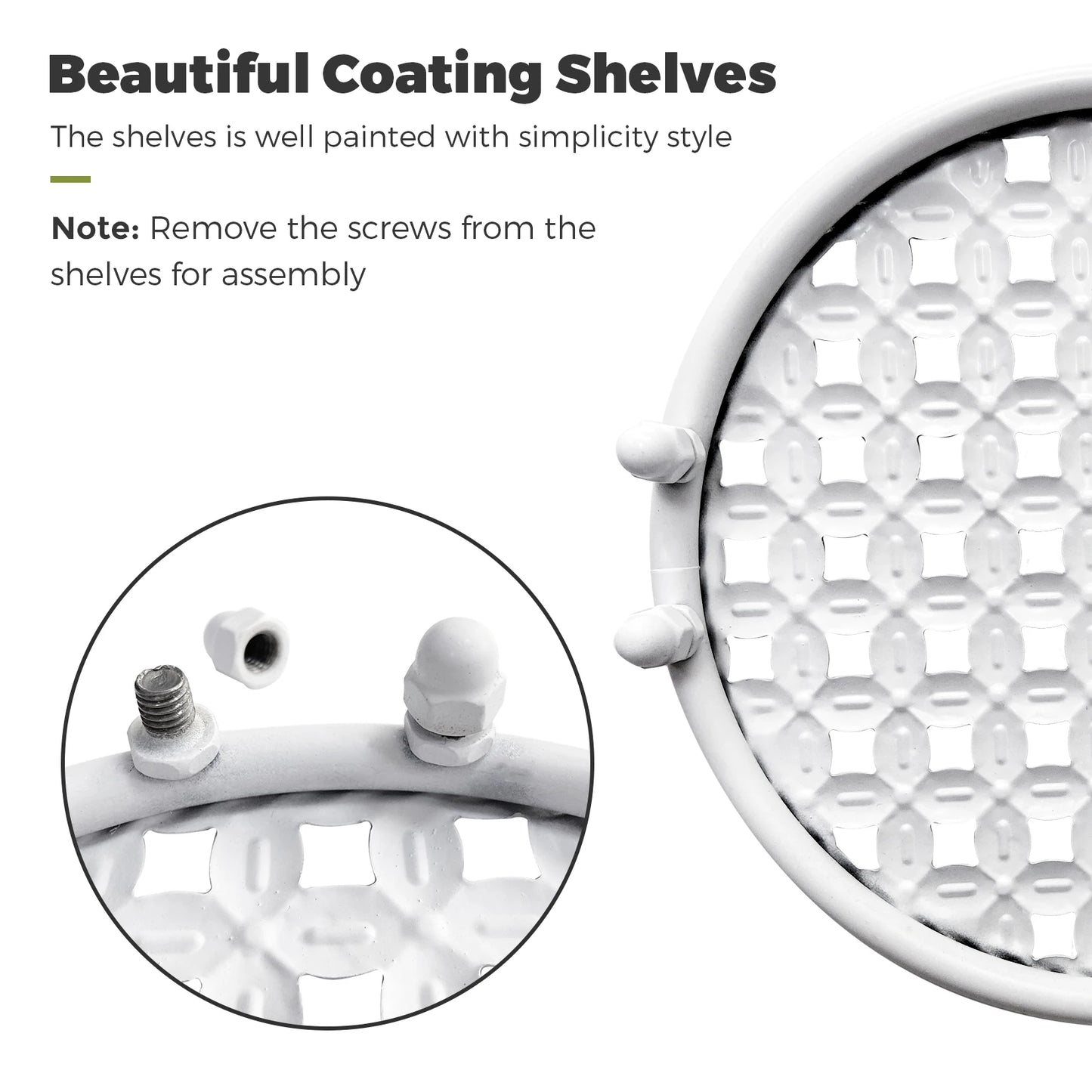 2PCS Rustproof Metal Plant Stand 4 Potted Flower