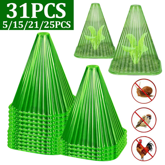 5-31PCS Green Garden Cloches