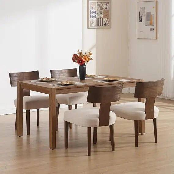 Mid Century Modern Dining Room Chairs Set for 4