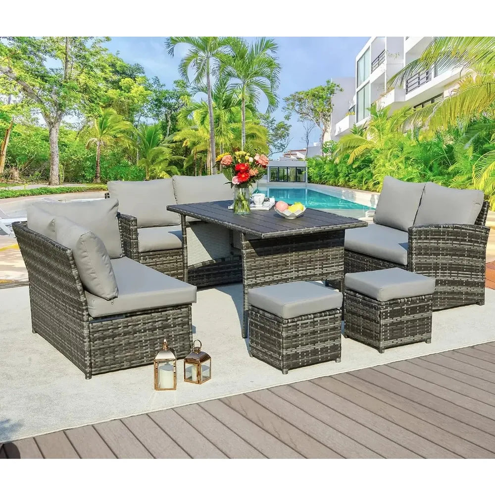 Patio Furniture Set 7 Pieces