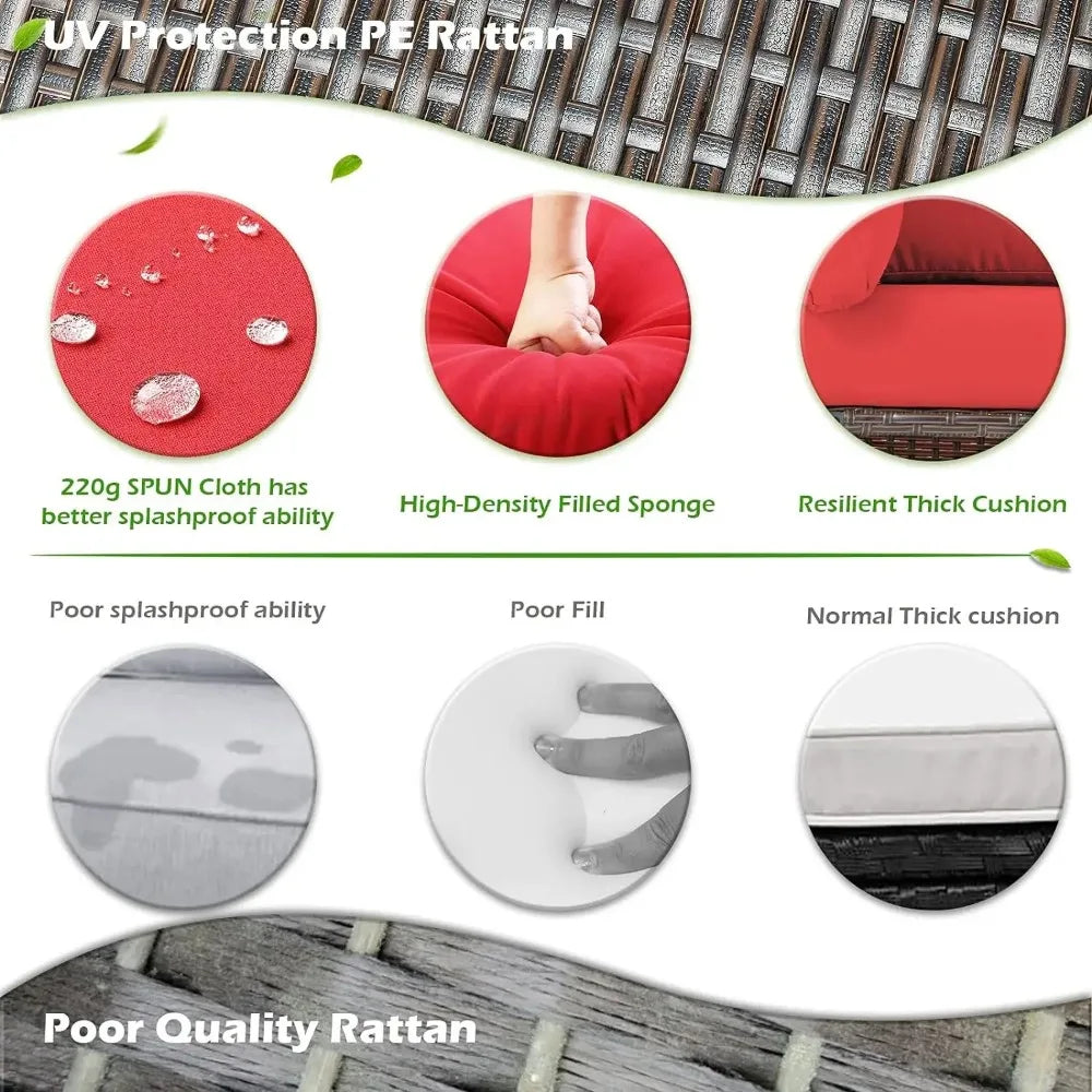 Patio Furniture Set 7 Pieces