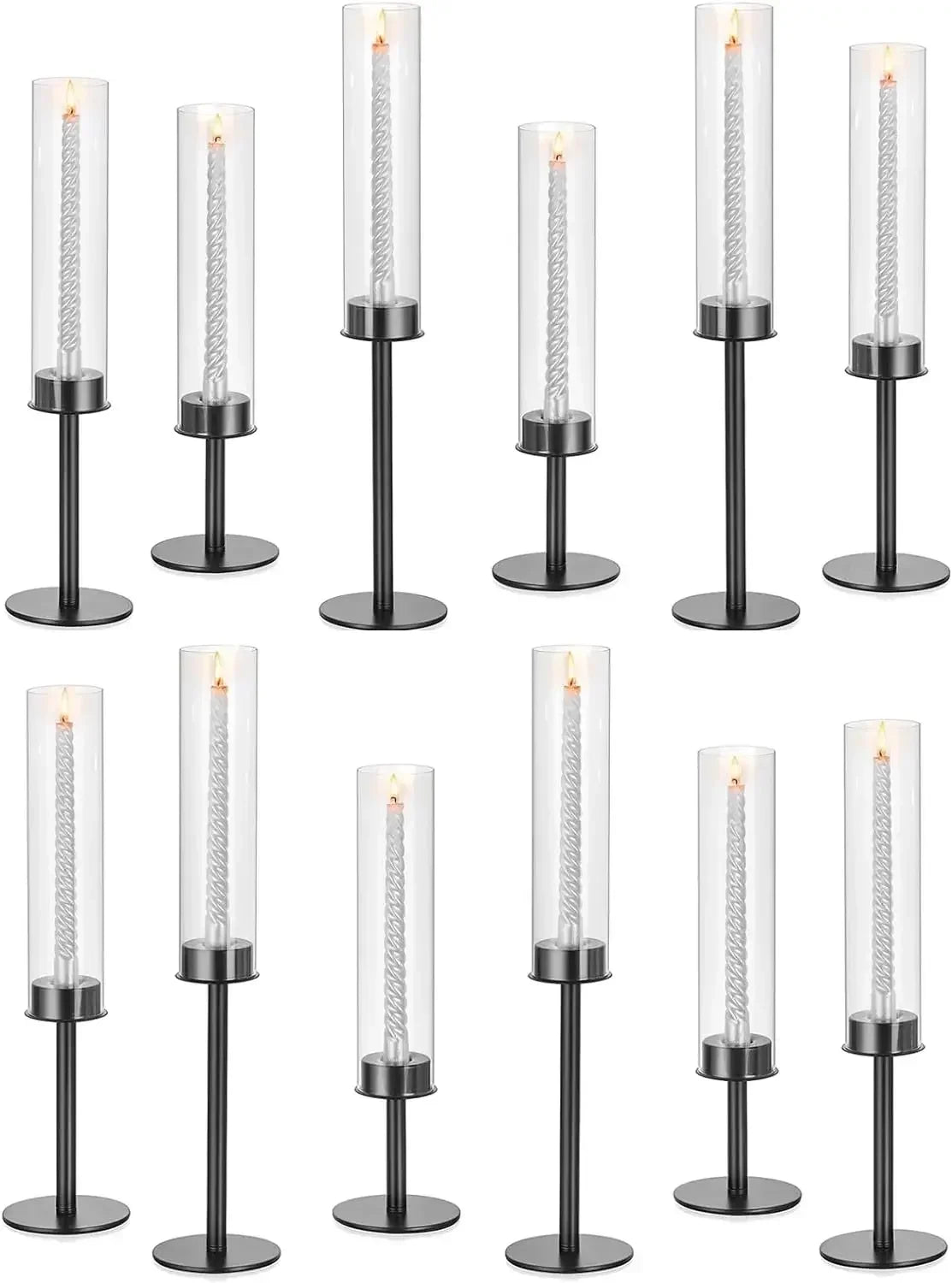 Gold Hurricane Candle Holder,Modern