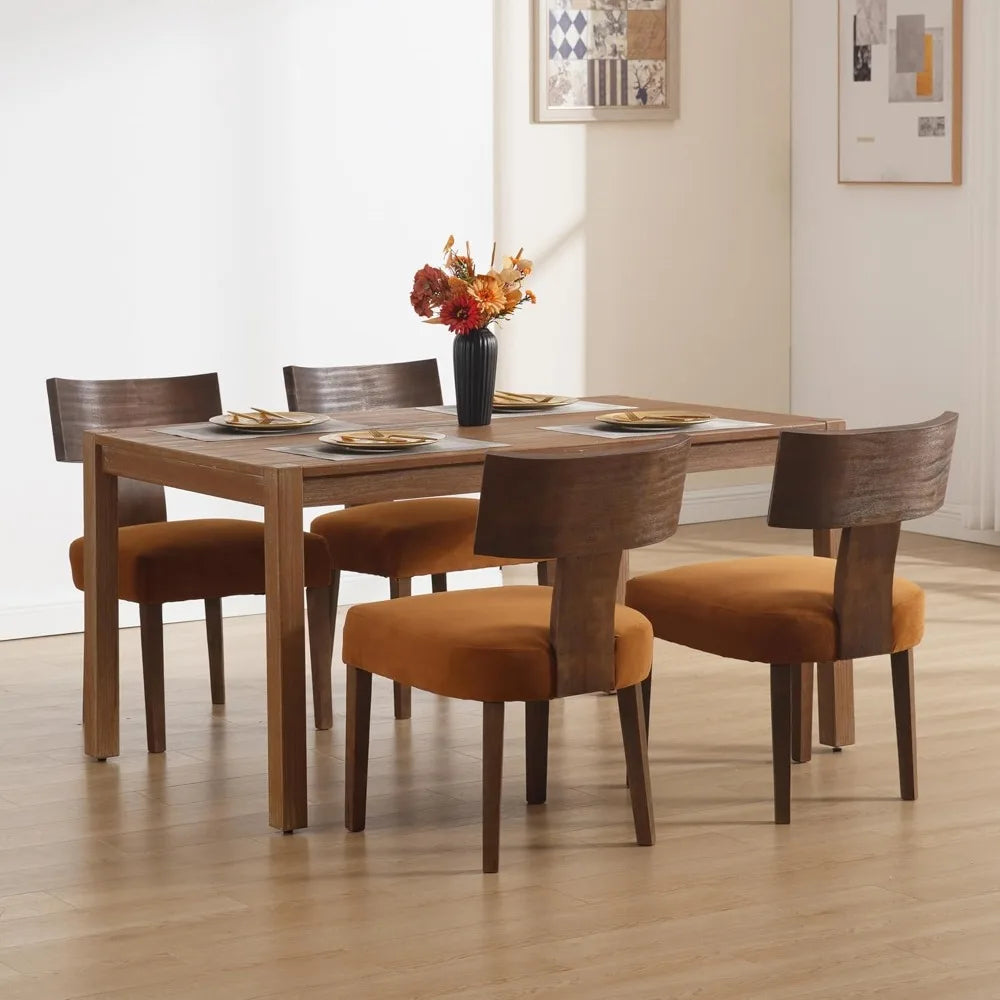 Mid Century Modern Dining Room Chairs Set for 4