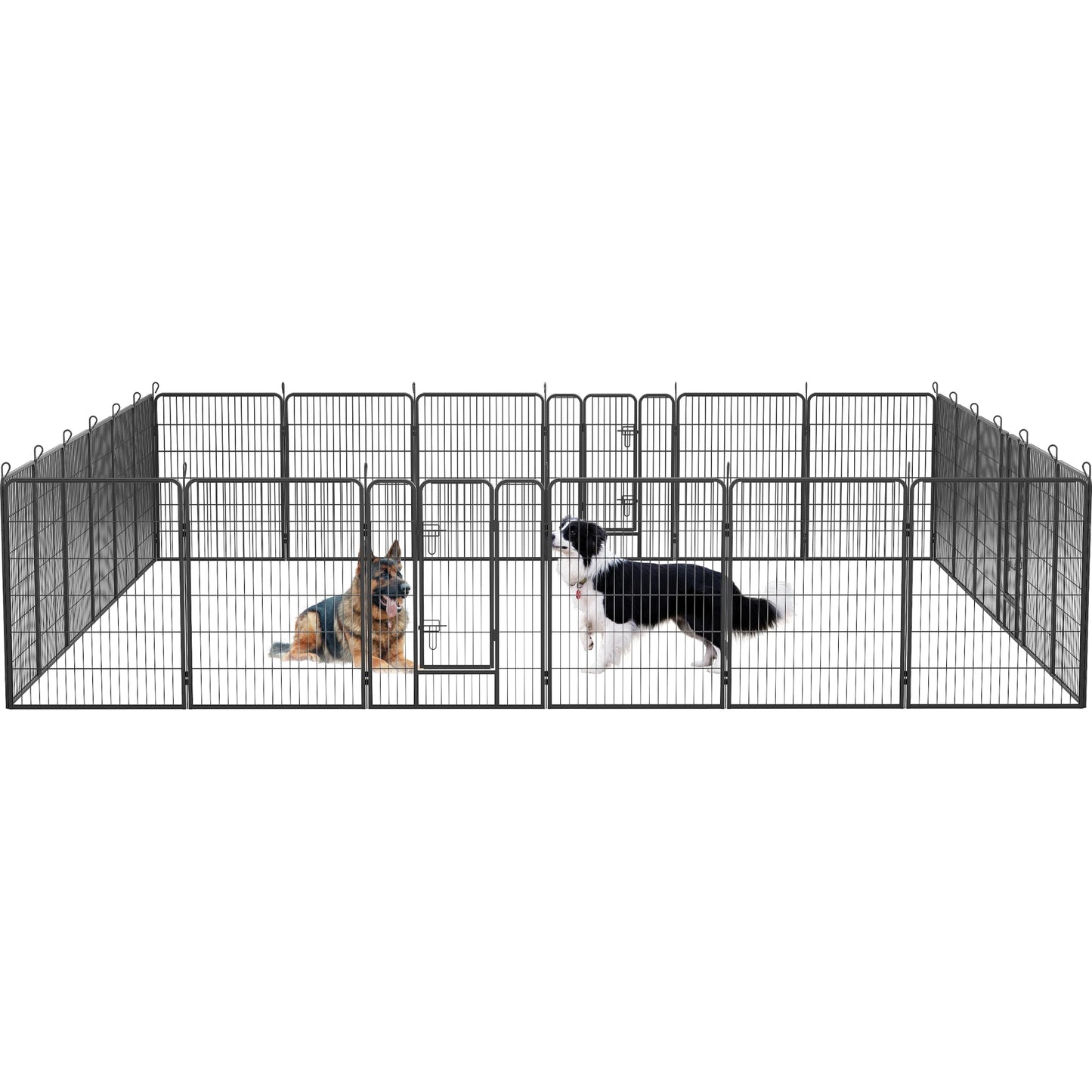 Dog Playpen Outdoor, 8/16/24 Panels Dog Pen 40" Height