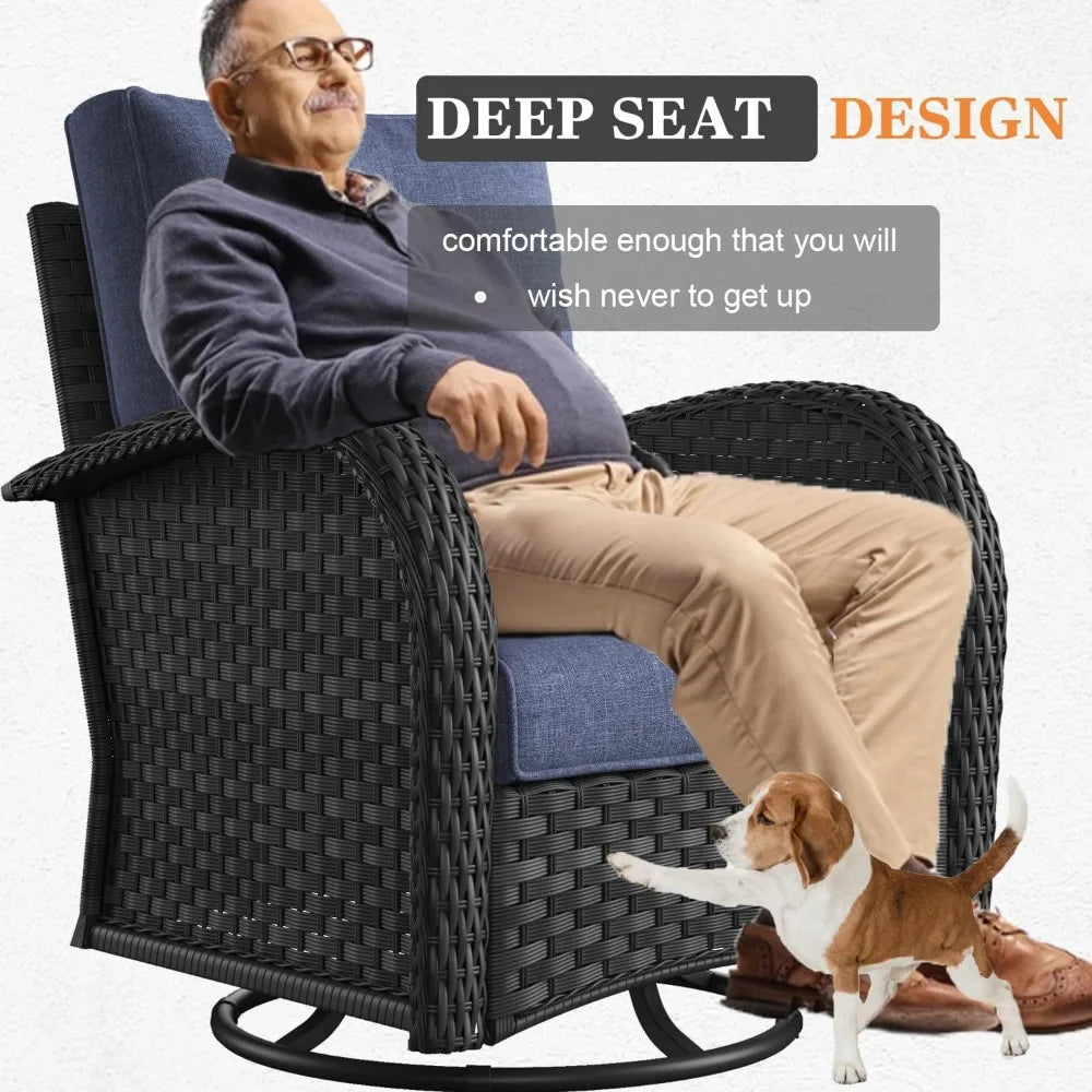 10 Pieces Patio Furniture Sets/ Fire Pit Table