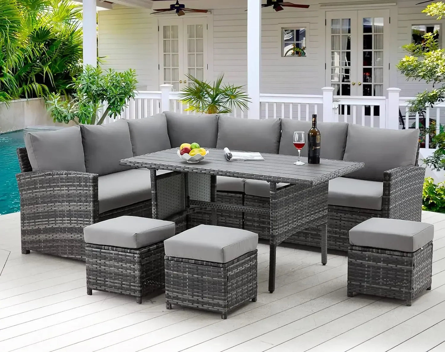 Patio Furniture Set 7 Pieces