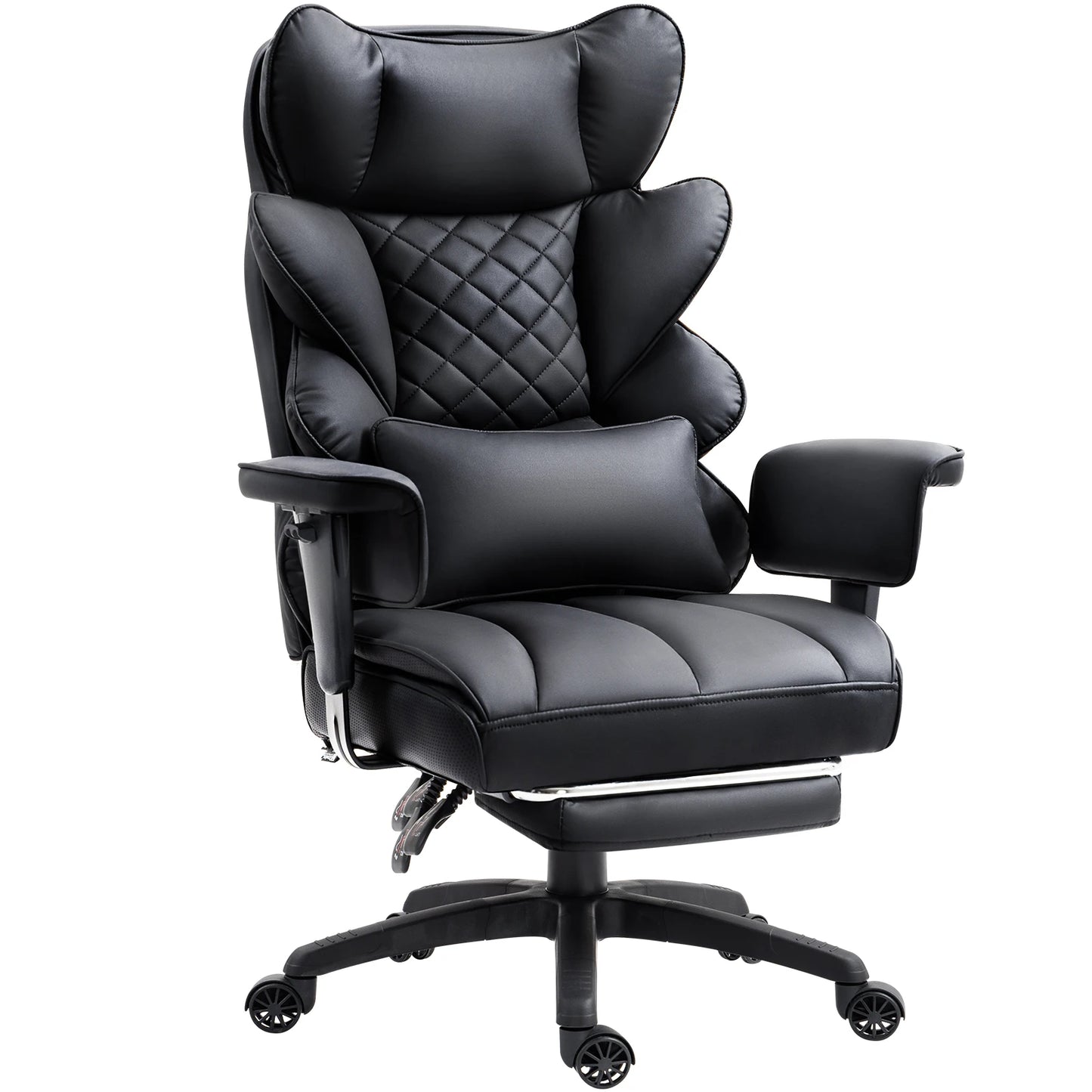 Office Chair with Pocket Spring Cushion and Lumbar Support,