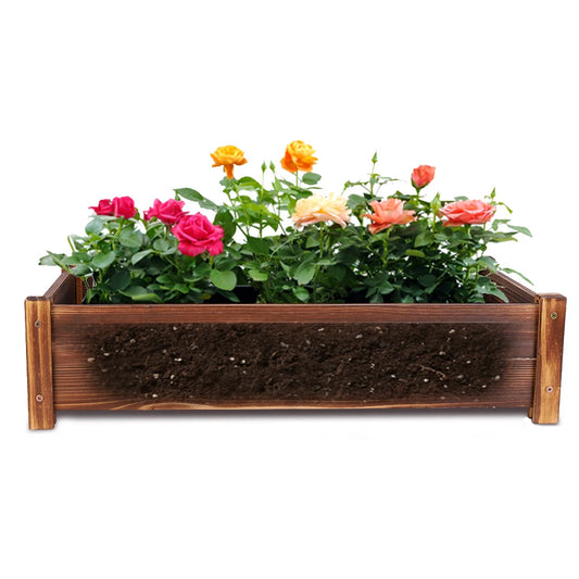 Raised Garden Bed Large Wooden Planter Garden Boxes Elevated Plant Box Vegetable Flower Growing Bed