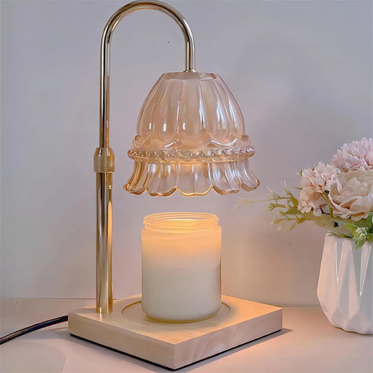 Candle Warmer Lamp Flower Shade With Timer