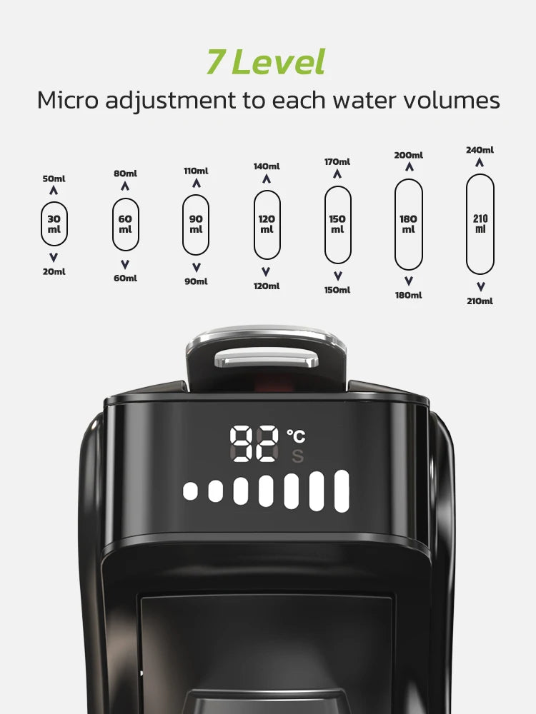 6 in1 Capsule Coffee Machine Hot/Cold Multiple Espresso