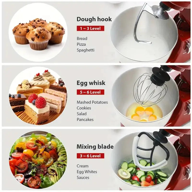 4.5 Qt Tilt-Head Electric Household Stand Mixer