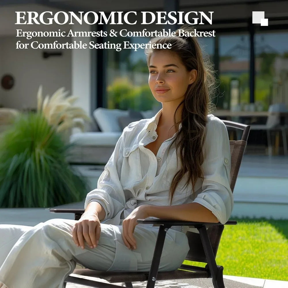 Outdoor Table and Chairs Set,4 X Grey