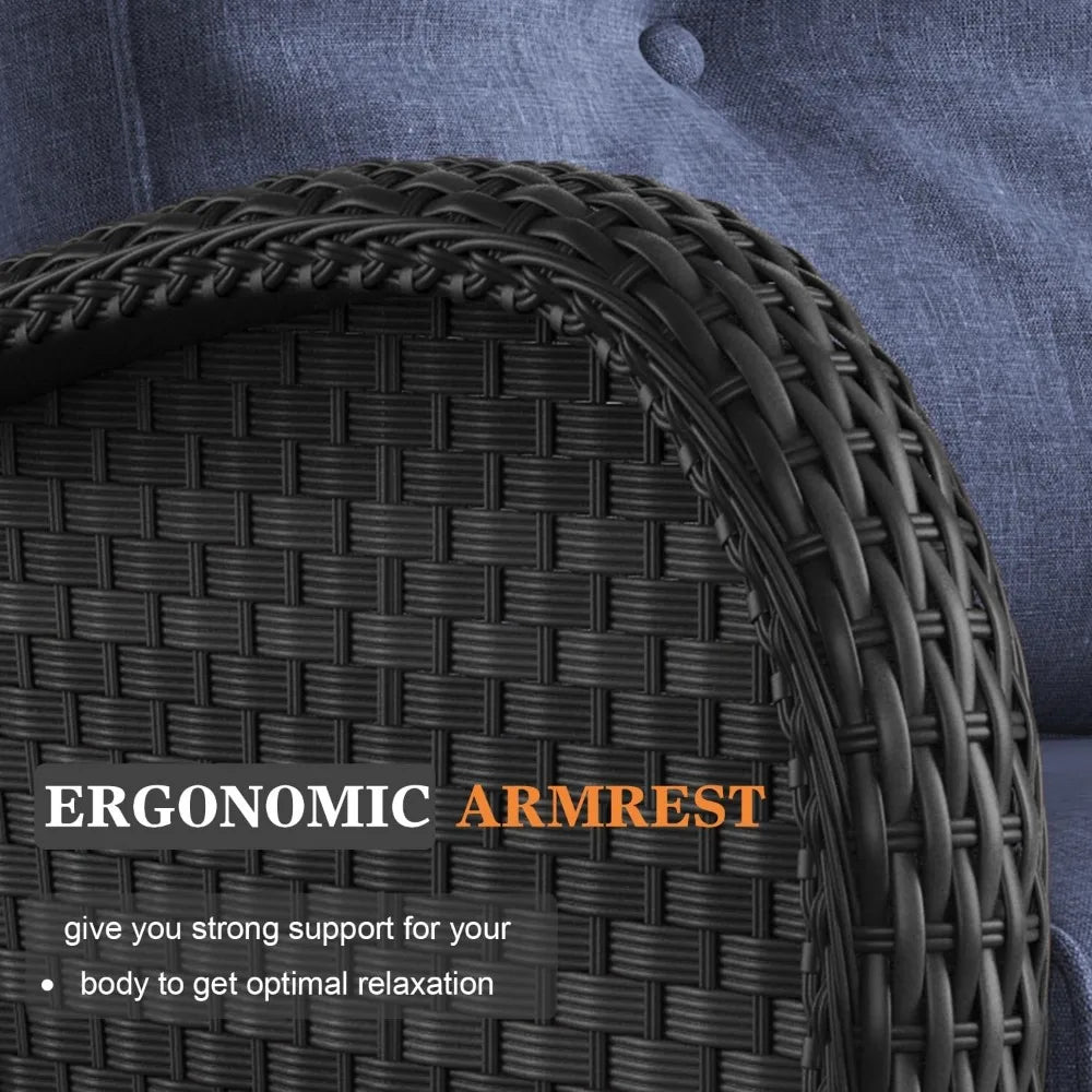 10 Pieces Patio Furniture Sets/ Fire Pit Table