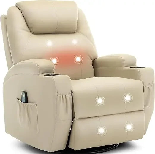 Recliner ,Rocking Chair with Massage anHeat,360d °