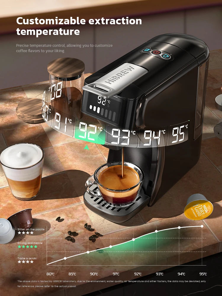 6 in1 Capsule Coffee Machine Hot/Cold Multiple Espresso
