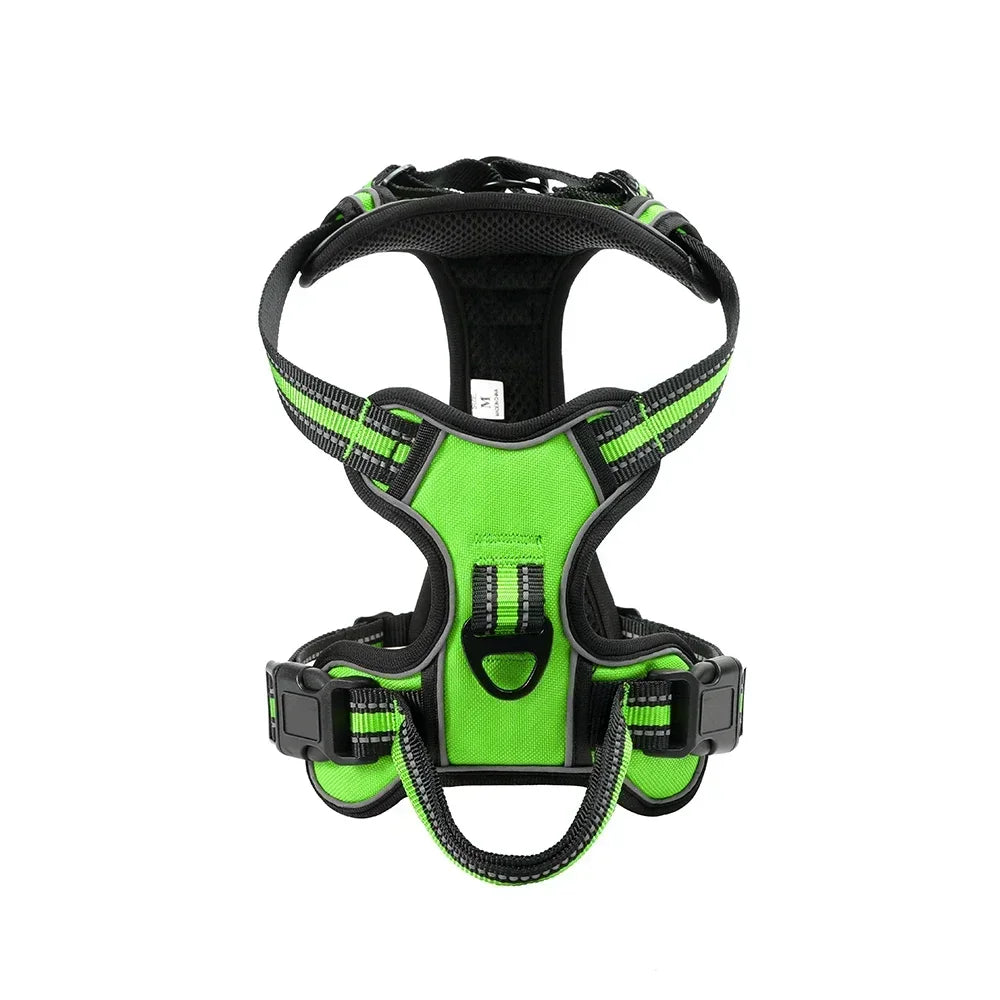 Adjustable Nylon Dog Harness Vest Reflective Soft Breathable