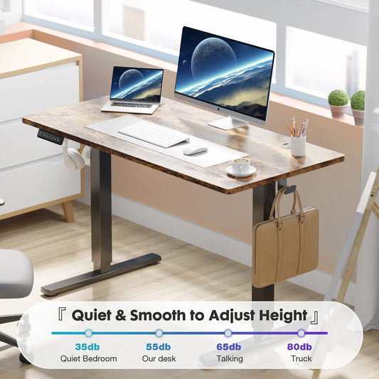 Electric Desk Height Adjustable 63x24 In