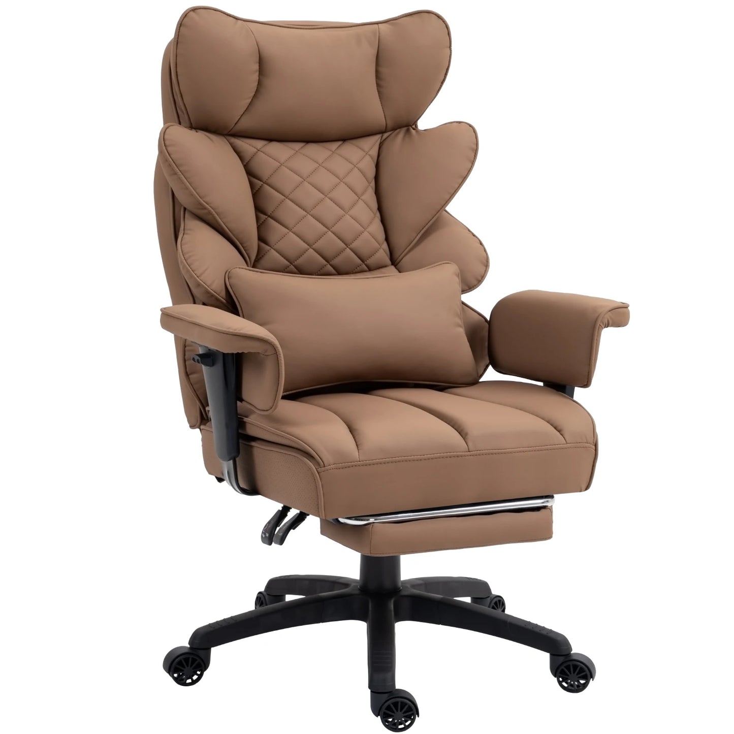 Office Chair with Pocket Spring Cushion and Lumbar Support,