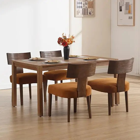 Mid Century Modern Dining Room Chairs Set for 4