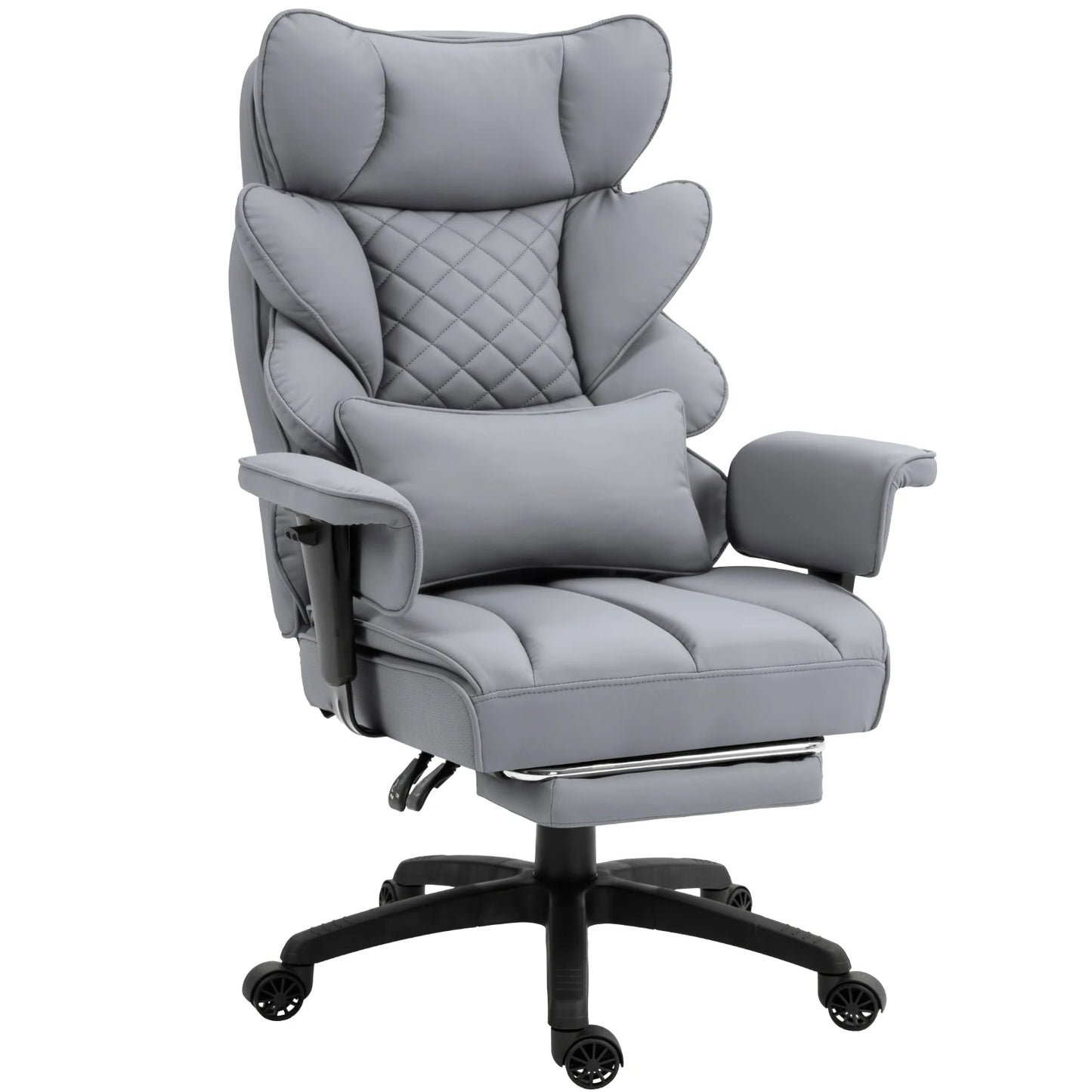 Office Chair with Pocket Spring Cushion and Lumbar Support,