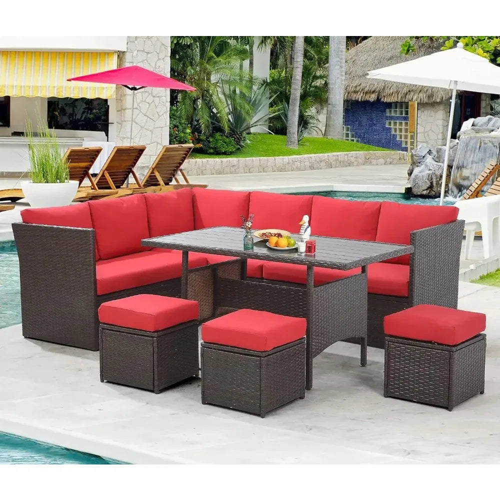 Patio Furniture Set 7 Pieces