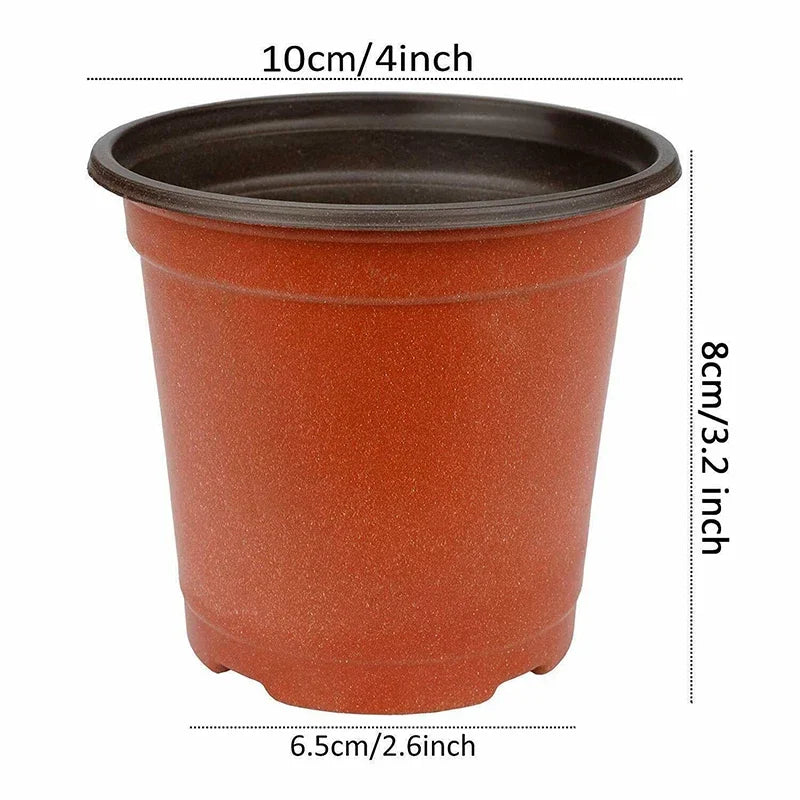 75Pcs Flexible Plant Nursery Pots Seed Starting Pots Plastic