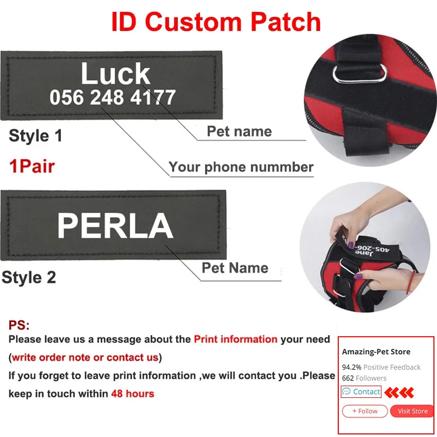 Personalized Dog Harness NO PULL