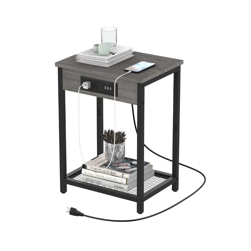 Nightstand with Charging Station