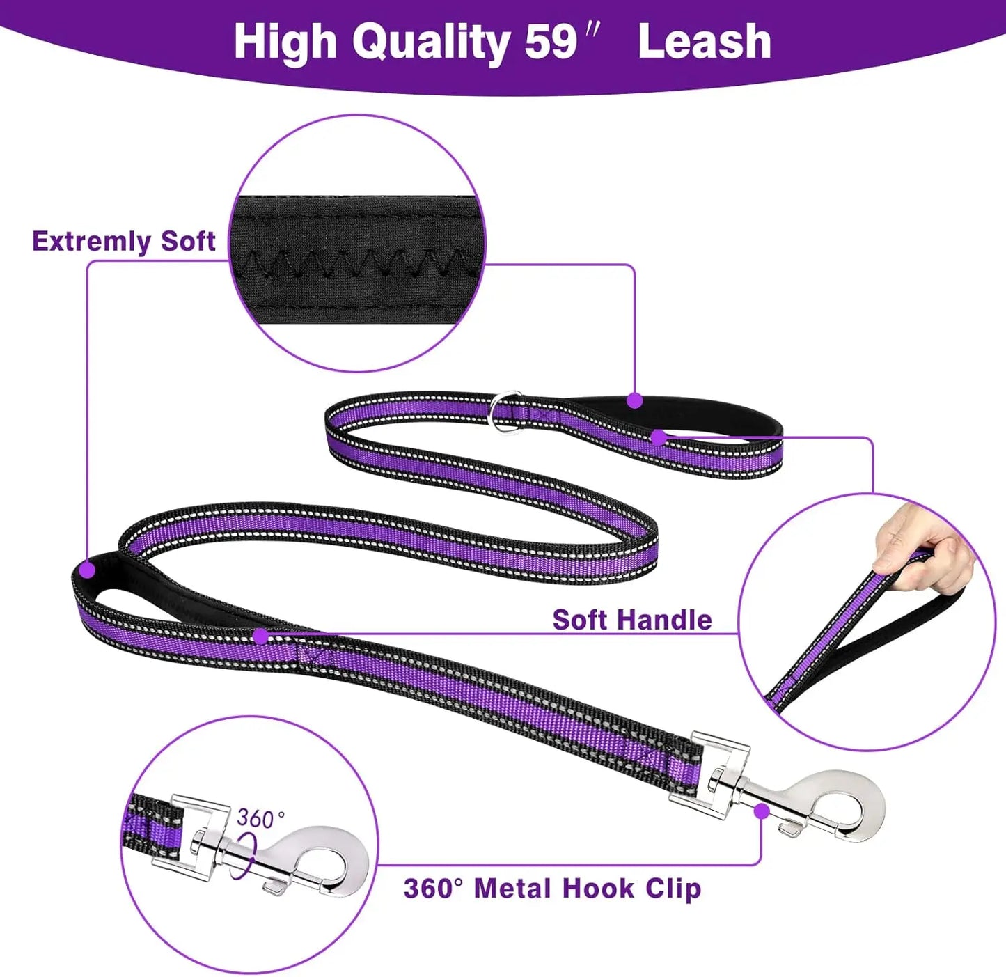 Pet Harness Collar and Leash Set