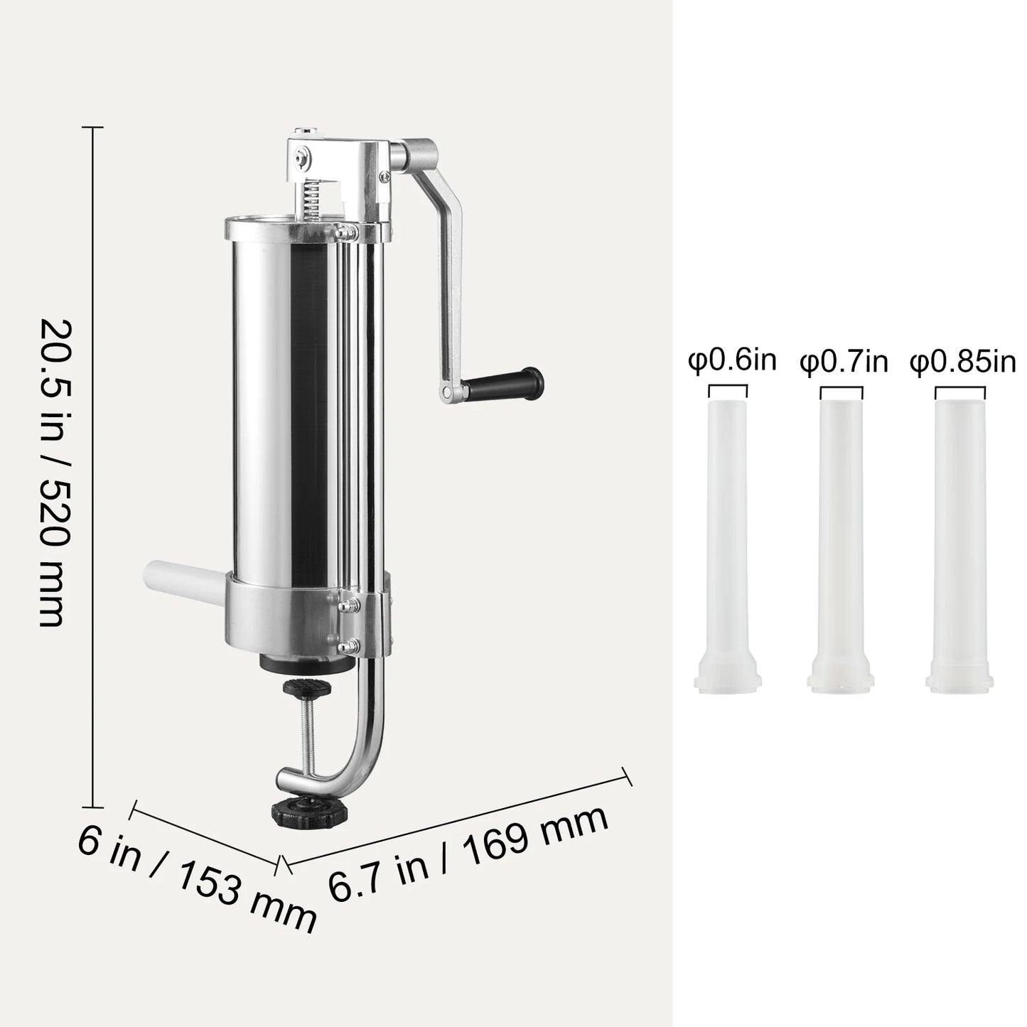 1.5/3L Capacity Vertical Sausage Stuffer