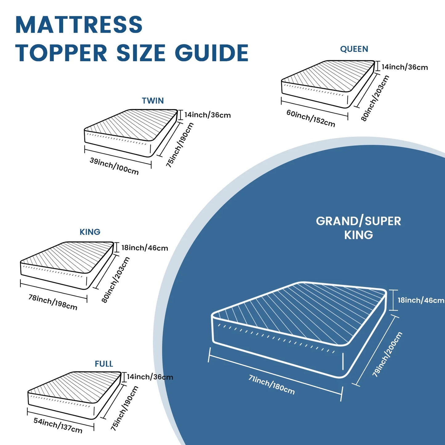 Extra Thick Mattress Pad Cover