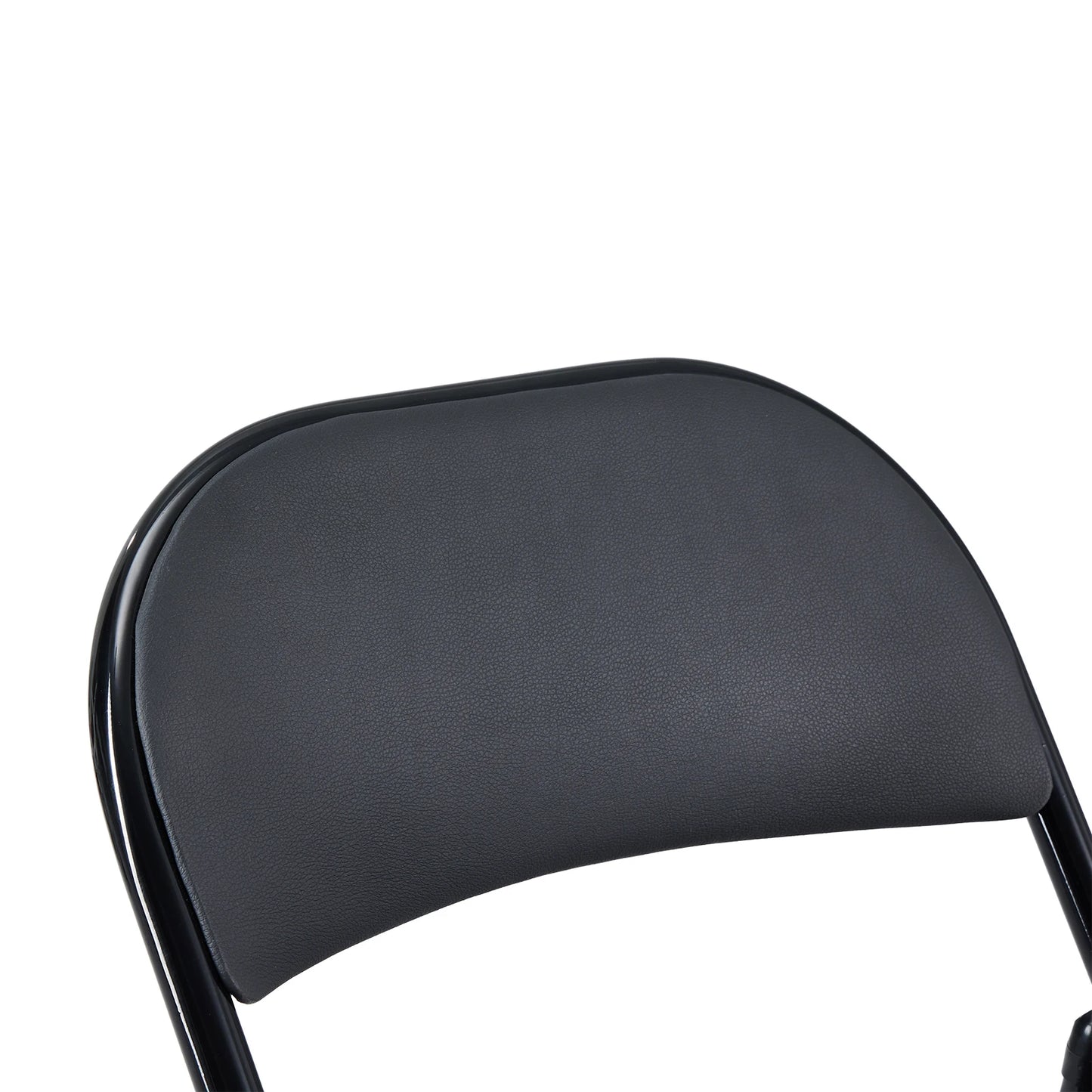 4pcs Elegant Foldable Iron & PVC Chairs