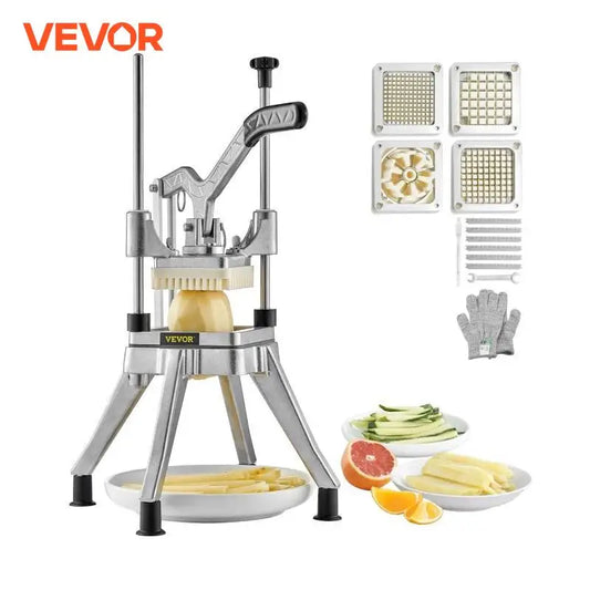 Chopper with 4 Replacement Blades Commercial Vegetable Chopper