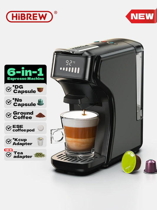 6 in1 Capsule Coffee Machine Hot/Cold Multiple Espresso