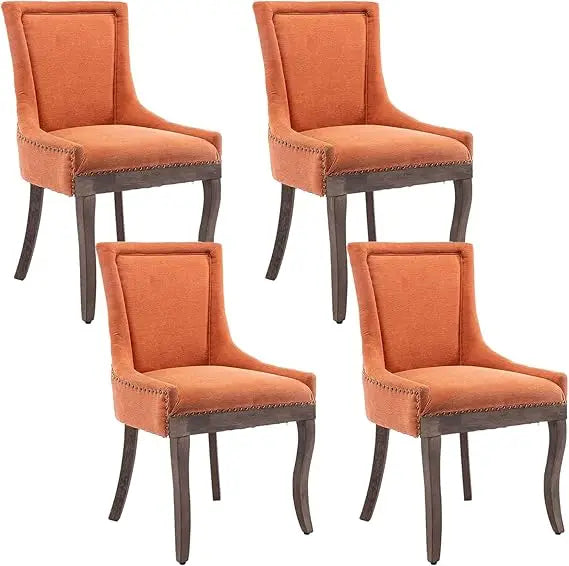 Vintage Upholstered Side Chairs Set of 6