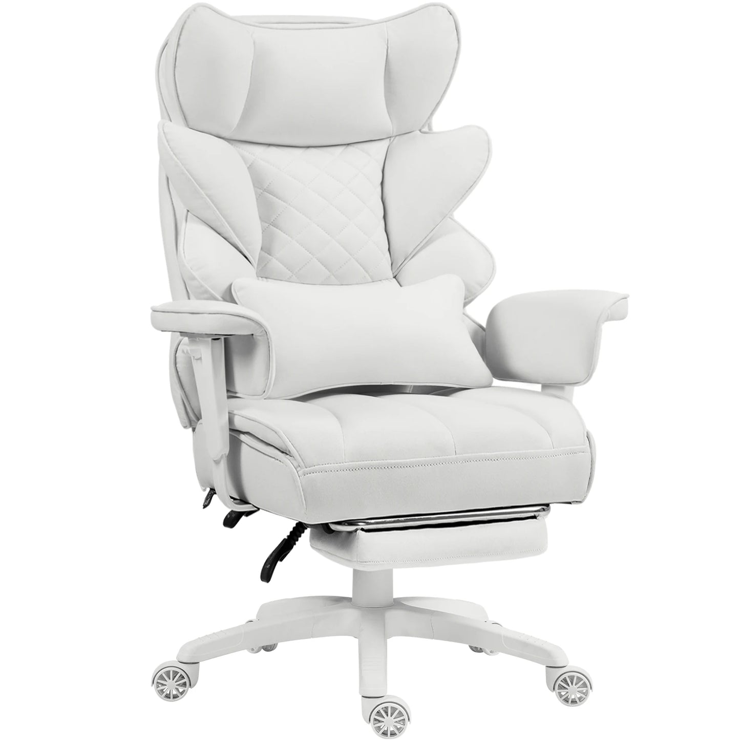 Office Chair with Pocket Spring Cushion and Lumbar Support,