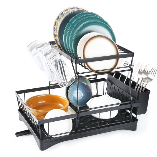 Large 2-tier dish drying rack