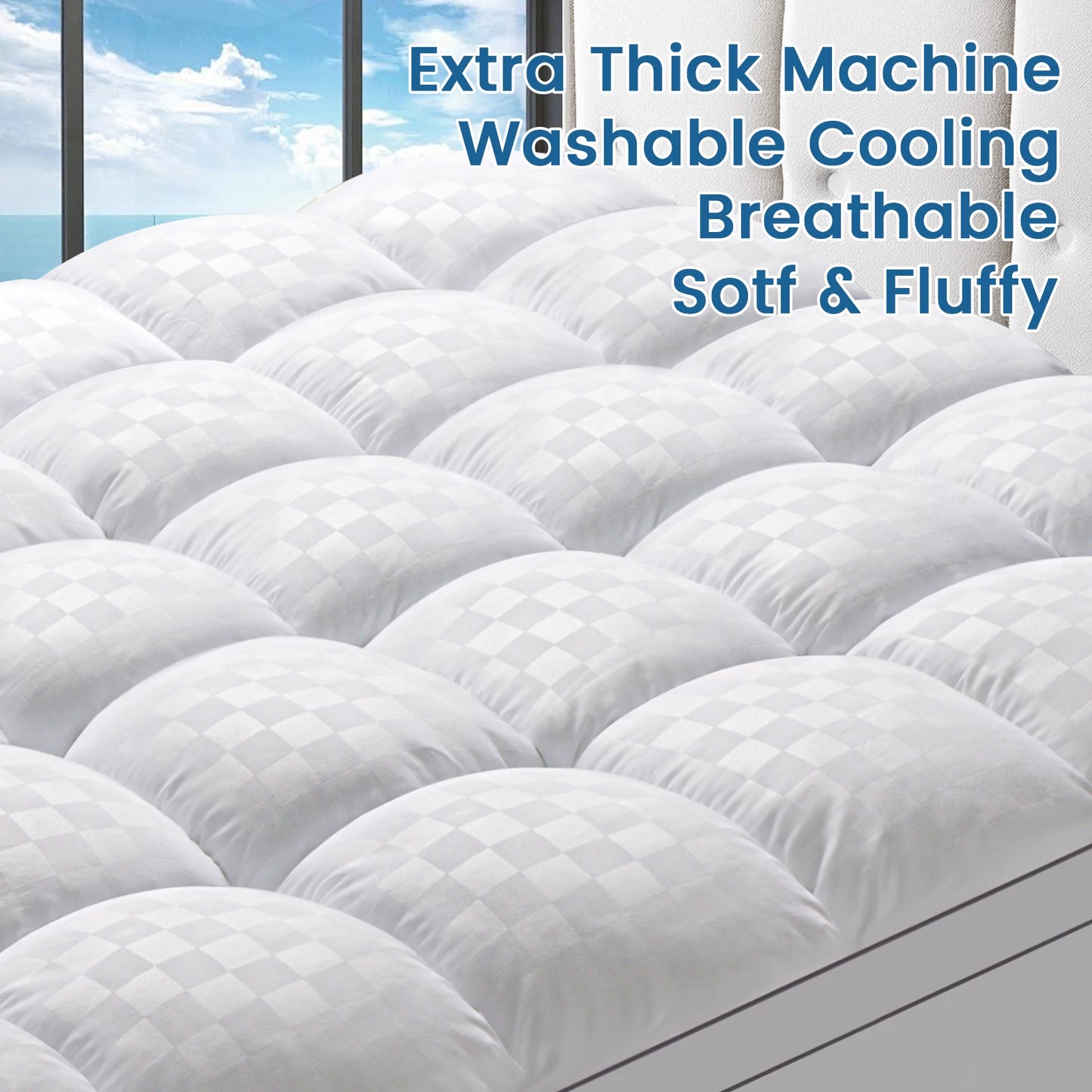 Extra Thick Mattress Pad Cover