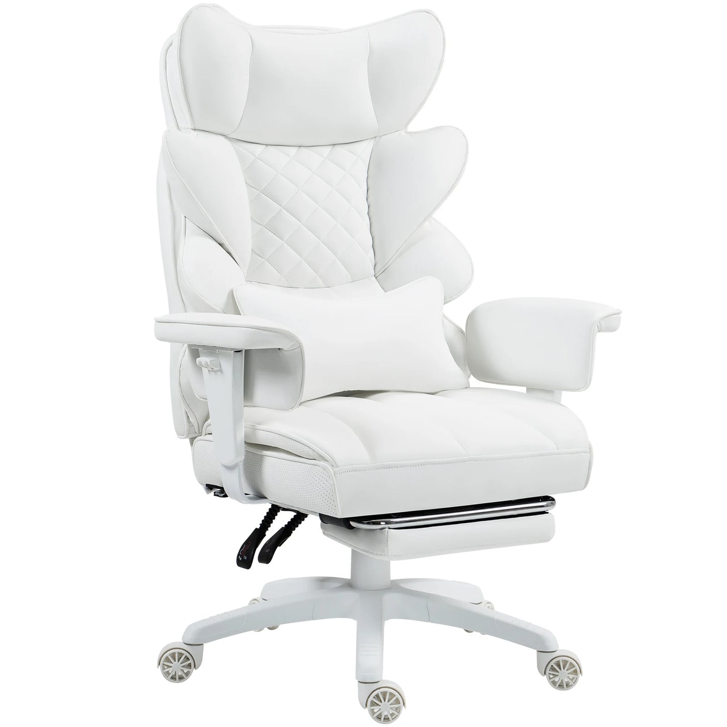 Office Chair with Pocket Spring Cushion and Lumbar Support,