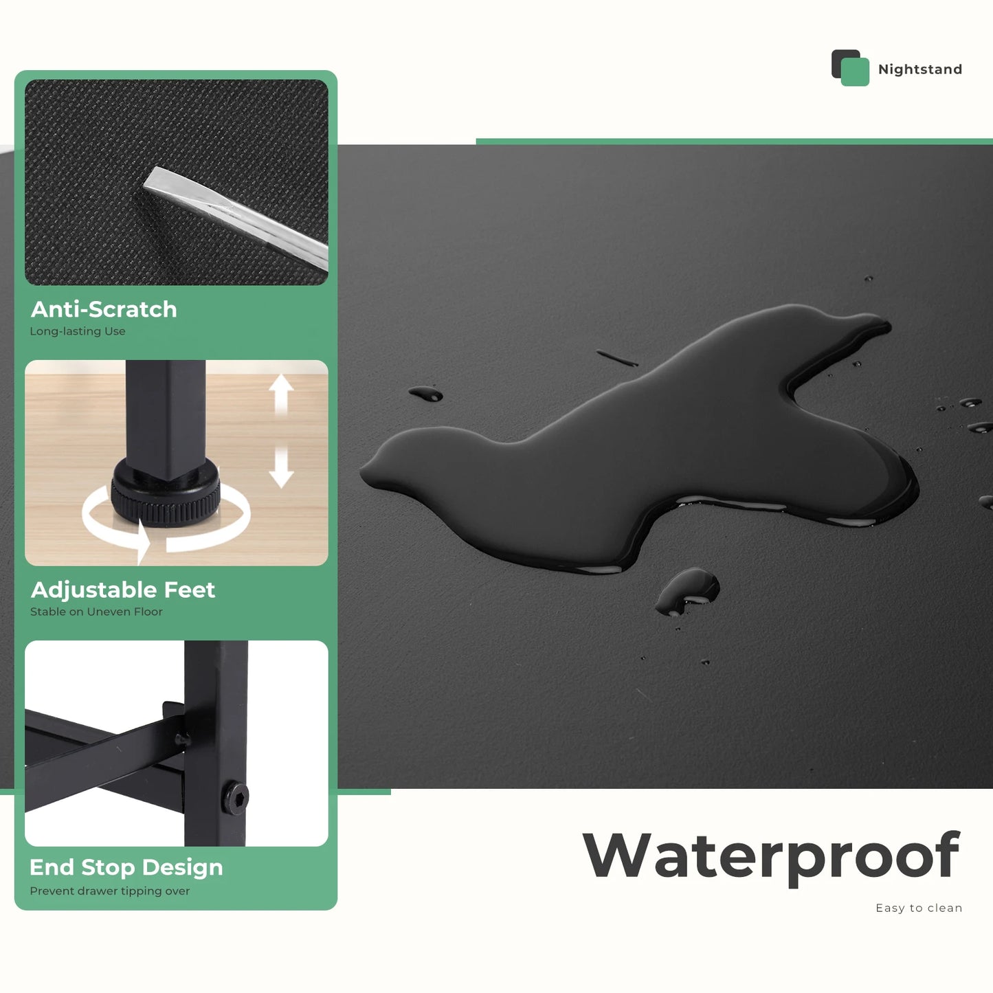 Living Room Cabinet Layers Set of 2 Fabric Drawers