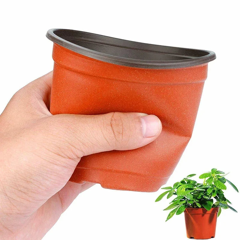 75Pcs Flexible Plant Nursery Pots Seed Starting Pots Plastic