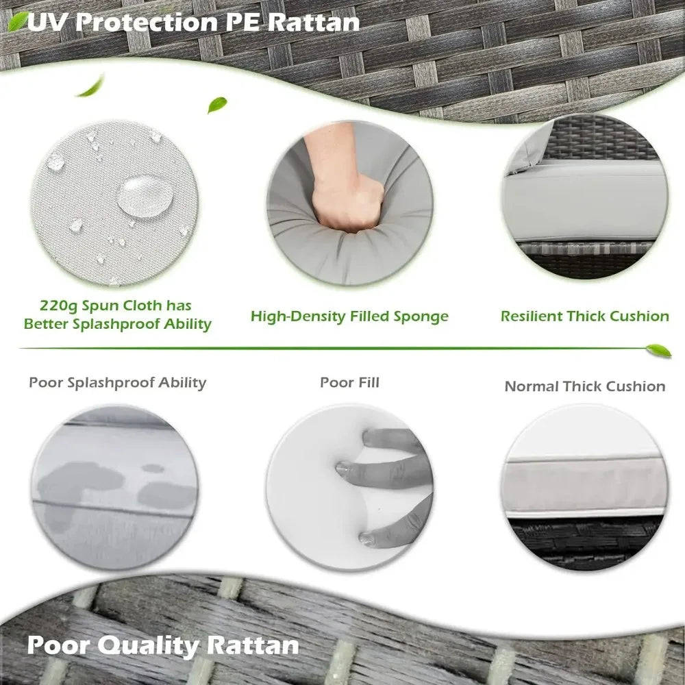 Patio Furniture Set 7 Pieces